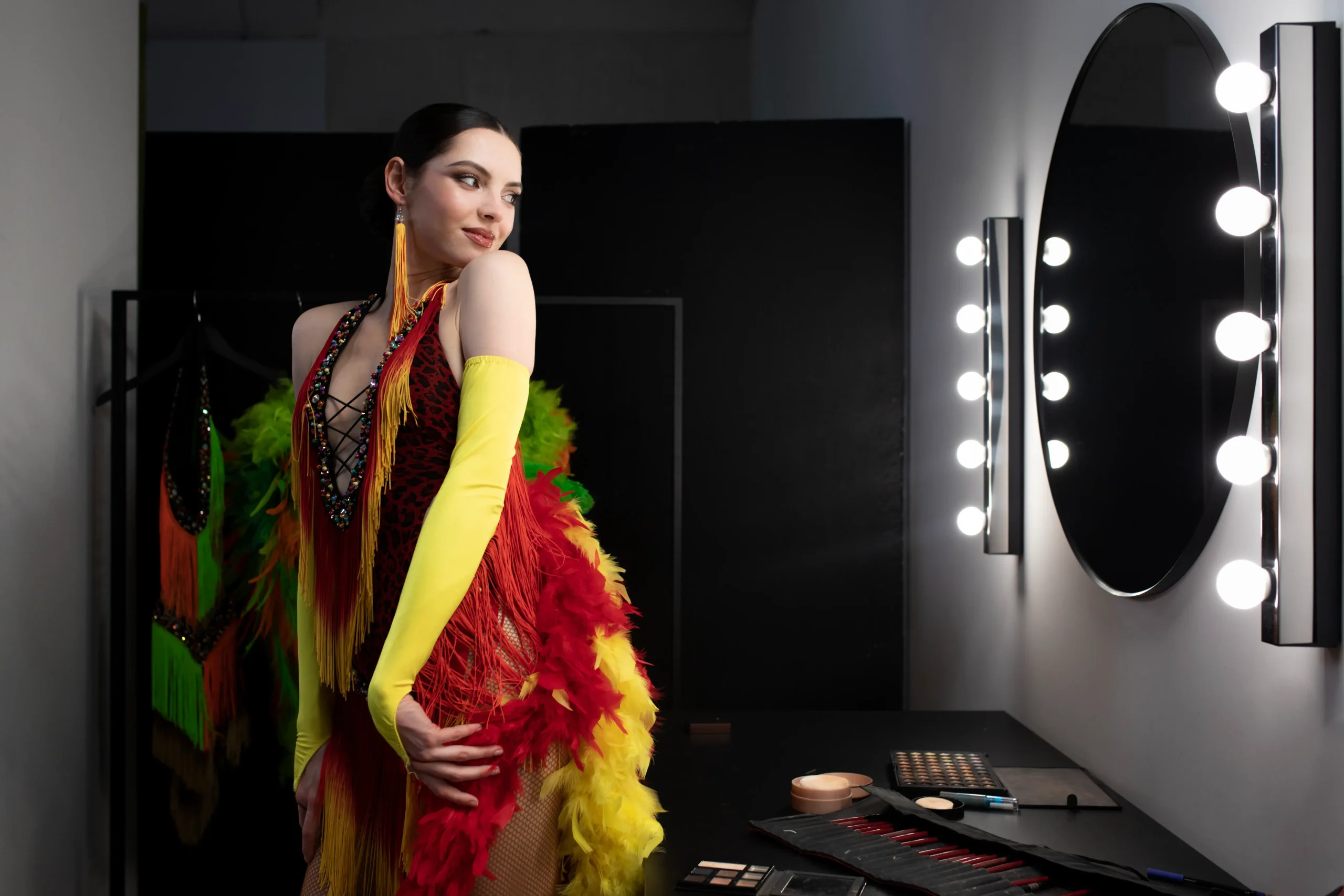 female-cabaret-performer-getting-ready-backstage